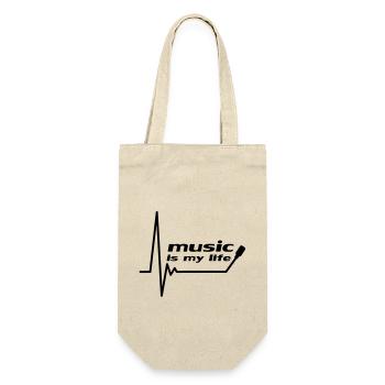 music_is_my_life - Sac à bouteille - nature - Devant