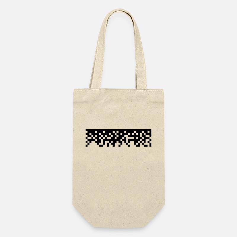 Pixel - Geschenkbeutel für Flaschen - Natur
