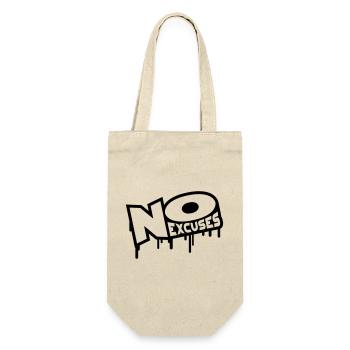 No Excuses - Gift Bag for Bottles - nature - Front