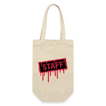Staff Stamp - Gift Bag for Bottles - nature - Front