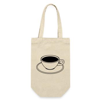 Coffee Cup - Geschenkbeutel für Flaschen - Natur - Vorne