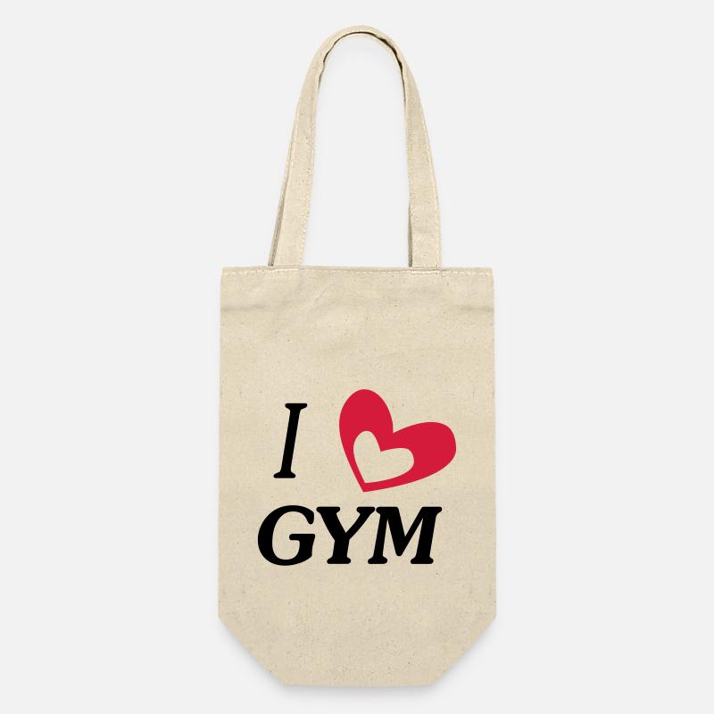 j'aime la gym - Sac à bouteille - nature