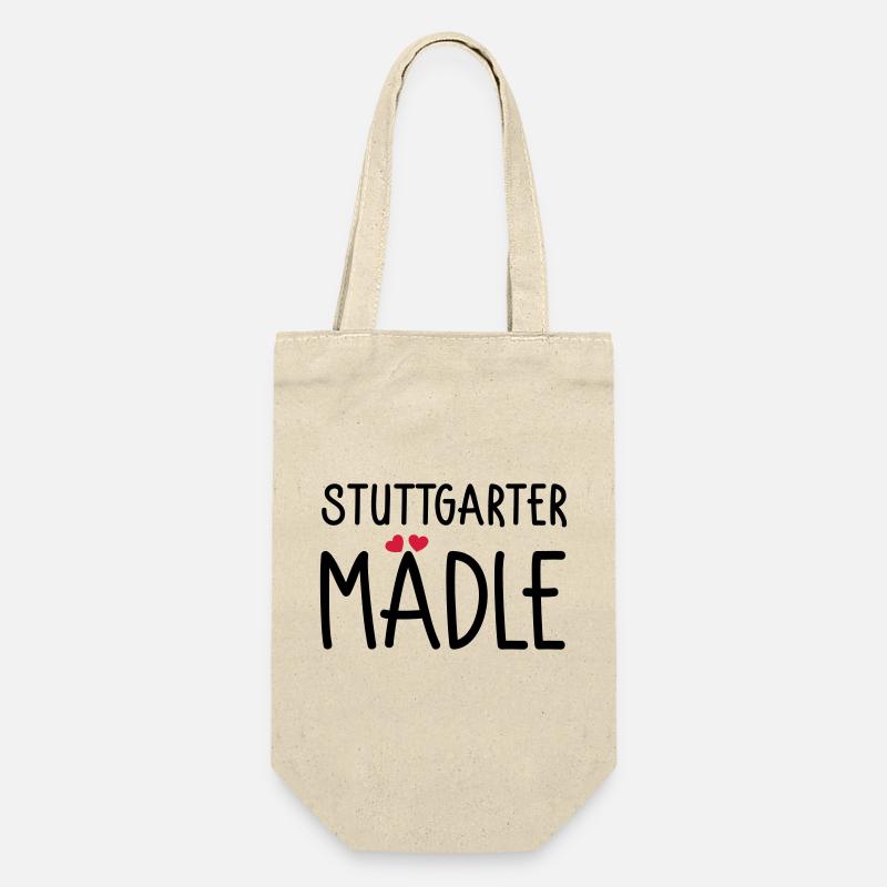 Stuttgarter Mädle - Geschenkbeutel für Flaschen - Natur