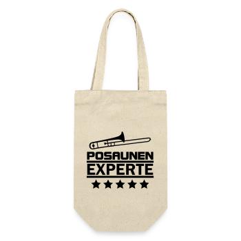 Posaunen Experte - Geschenkbeutel für Flaschen - Natur - Vorne