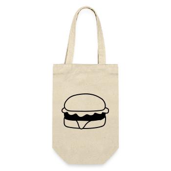 hamburger cheeseburger delicious fast food food hung - Gift Bag for Bottles - nature - Front