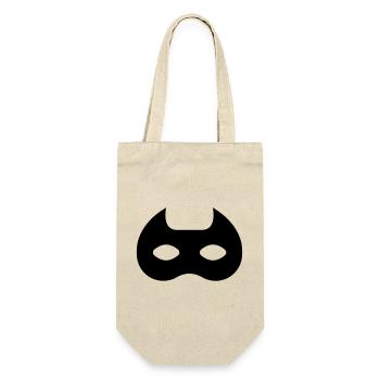 Superhero Mask Gift - Gift Bag for Bottles - nature - Front