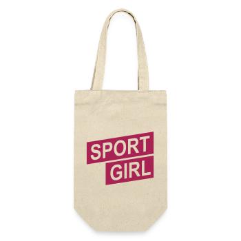 pure sport girl up - Gift Bag for Bottles - nature - Front