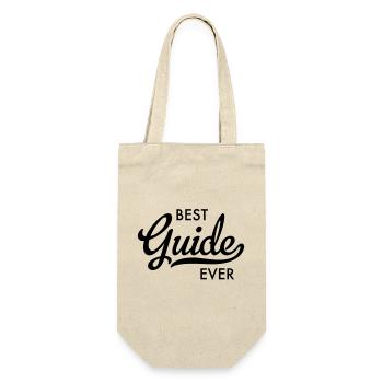 best guide ever - Geschenkbeutel für Flaschen - Natur - Vorne