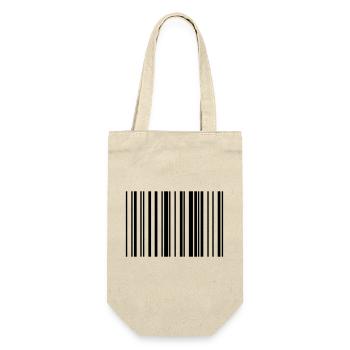 Striped barcode code strip - Gift Bag for Bottles - nature - Front