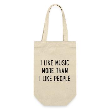 Musik - Geschenkbeutel für Flaschen - Natur - Vorne