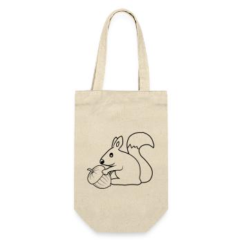 Happy Squirrel Acorn - Gift Bag for Bottles - nature - Front