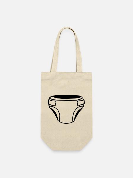 Design bleie utklipp - Gavepose for flasker - natur