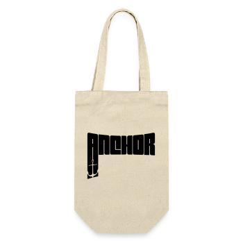 Text Anchor Crew - Gift Bag for Bottles - nature - Front