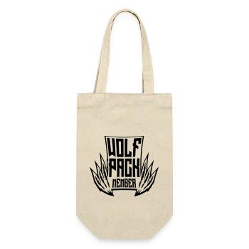 Team Wolf Pack - Geschenkbeutel für Flaschen - Natur - Vorne