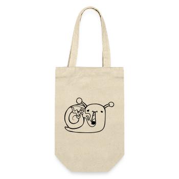 Smoking Stoner Snail - Gift Bag for Bottles - nature - Front