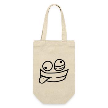 Visage de psychopathe comique - Sac à bouteille - nature - Devant