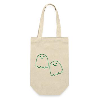 Happy and sad ghosties - Gift Bag for Bottles - nature - Front