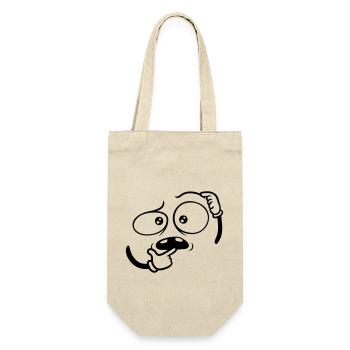 Doubtful Hand Gesture Face - Gift Bag for Bottles - nature - Front