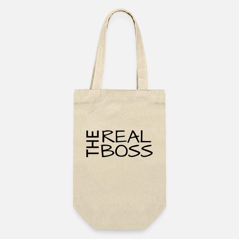 the real boss - Gift Bag for Bottles - nature