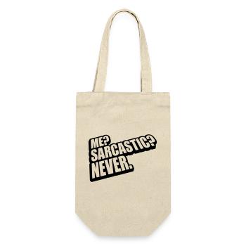 me sarcastic never quote - Gift Bag for Bottles - nature - Front