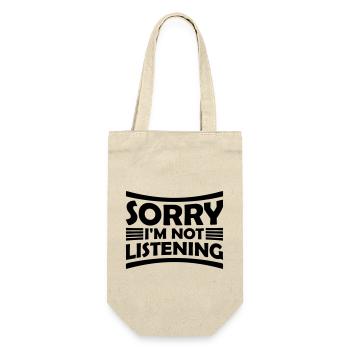 sorry in not listening - Gift Bag for Bottles - nature - Front