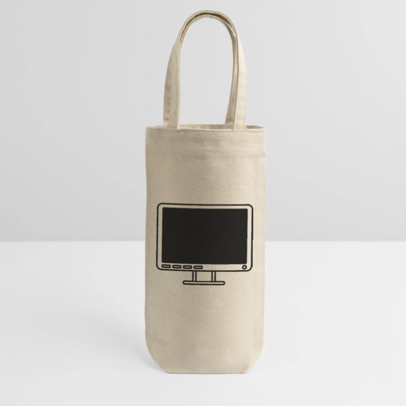 Screen Display Computer Icon Gift Bag for Bottles