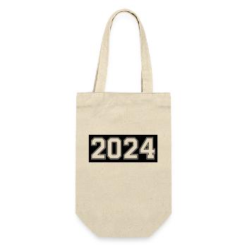 2024 - Geschenkbeutel für Flaschen - Natur - Vorne