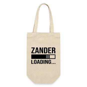Zander loading... Anglergeschenk, Angeln - Geschenkbeutel für Flaschen - Natur - Vorne