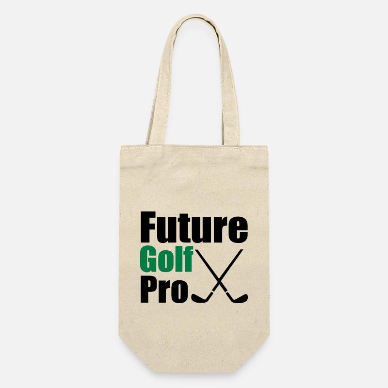 Golf - Geschenkbeutel für Flaschen - Natur