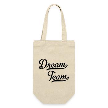 Dream Team - Gift Bag for Bottles - nature - Front