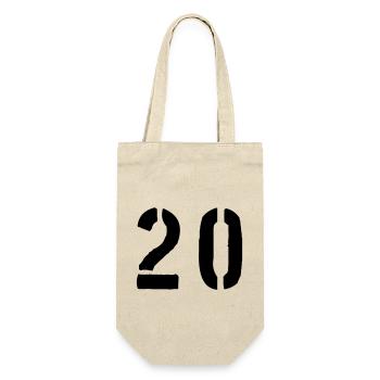 20 - Gift Bag for Bottles - nature - Front