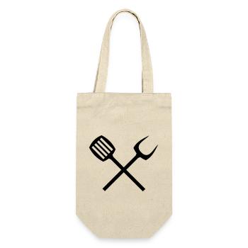 Barbecue cutlery - Gift Bag for Bottles - nature - Front