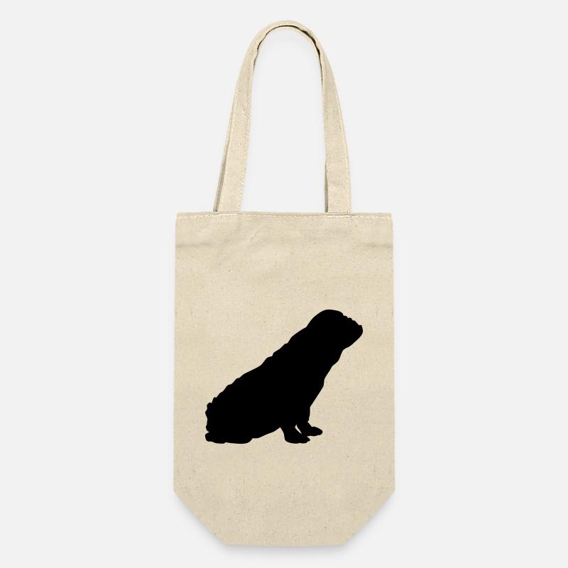 Bouledogue français Silhouette 1 - Sac à bouteille - nature