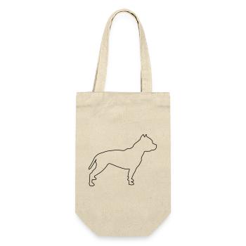Pitbull Contours 1 - Gift Bag for Bottles - nature - Front