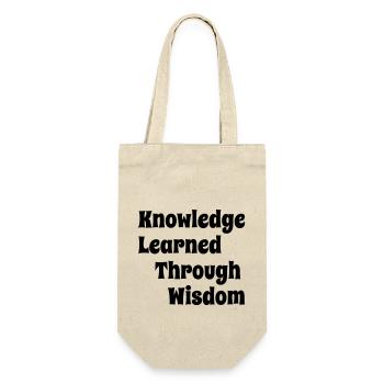 KnowledgeLearnedThroughWisdom - Gift Bag for Bottles - nature - Front