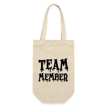 team member - Geschenkbeutel für Flaschen - Natur - Vorne