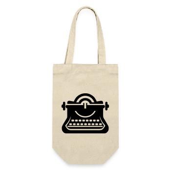 Old Typewriter Vintage - Gift Bag for Bottles - nature - Front