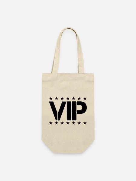 vip - Geschenkbeutel für Flaschen - Natur