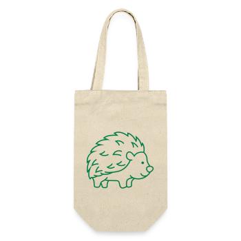 hérisson - Sac à bouteille - nature - Devant