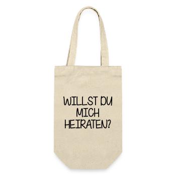 Veux-tu m'épouser? - Sac à bouteille - nature - Devant