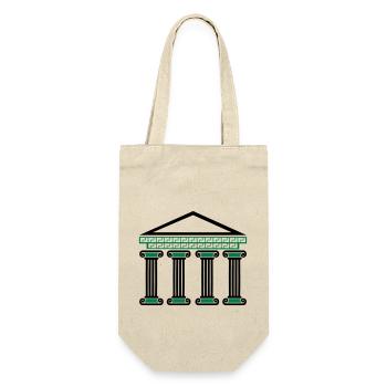 Greek Ancient Building - Gift Bag for Bottles - nature - Front