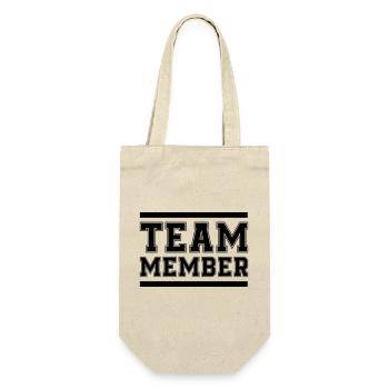 Team Member 01 - Gift Bag for Bottles - nature - Front