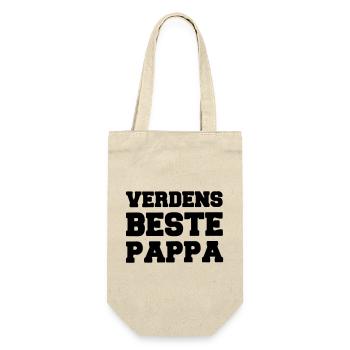 der beste Vater der Welt - Geschenkbeutel für Flaschen - Natur - Vorne