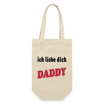 Ich liebe dich DADDY - Sac à bouteille - nature - Devant