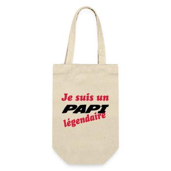 Je suis un PAPI légendaire - Sac à bouteille - nature - Devant