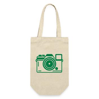 Camera Logo - Gift Bag for Bottles - nature - Front