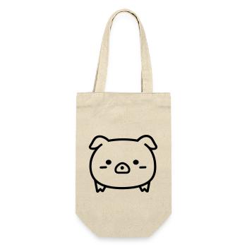 cochon - Sac à bouteille - nature - Devant