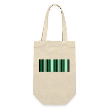 barcode - Geschenkbeutel für Flaschen - Natur - Vorne
