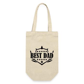 best dad - Gift Bag for Bottles - nature - Front