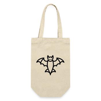 Contour de chauve-souris mystique pour Halloween - Sac à bouteille - nature - Devant